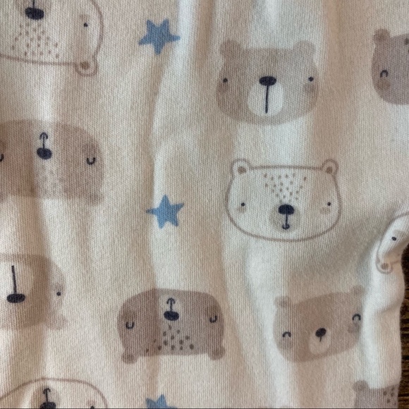 Gerber one piece footed bodysuit tan 3-6 mo - Picture 4 of 7